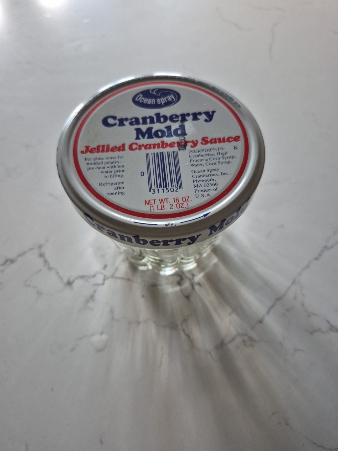 Rare Vintage Ocean Spray Cranberry Mold Glass