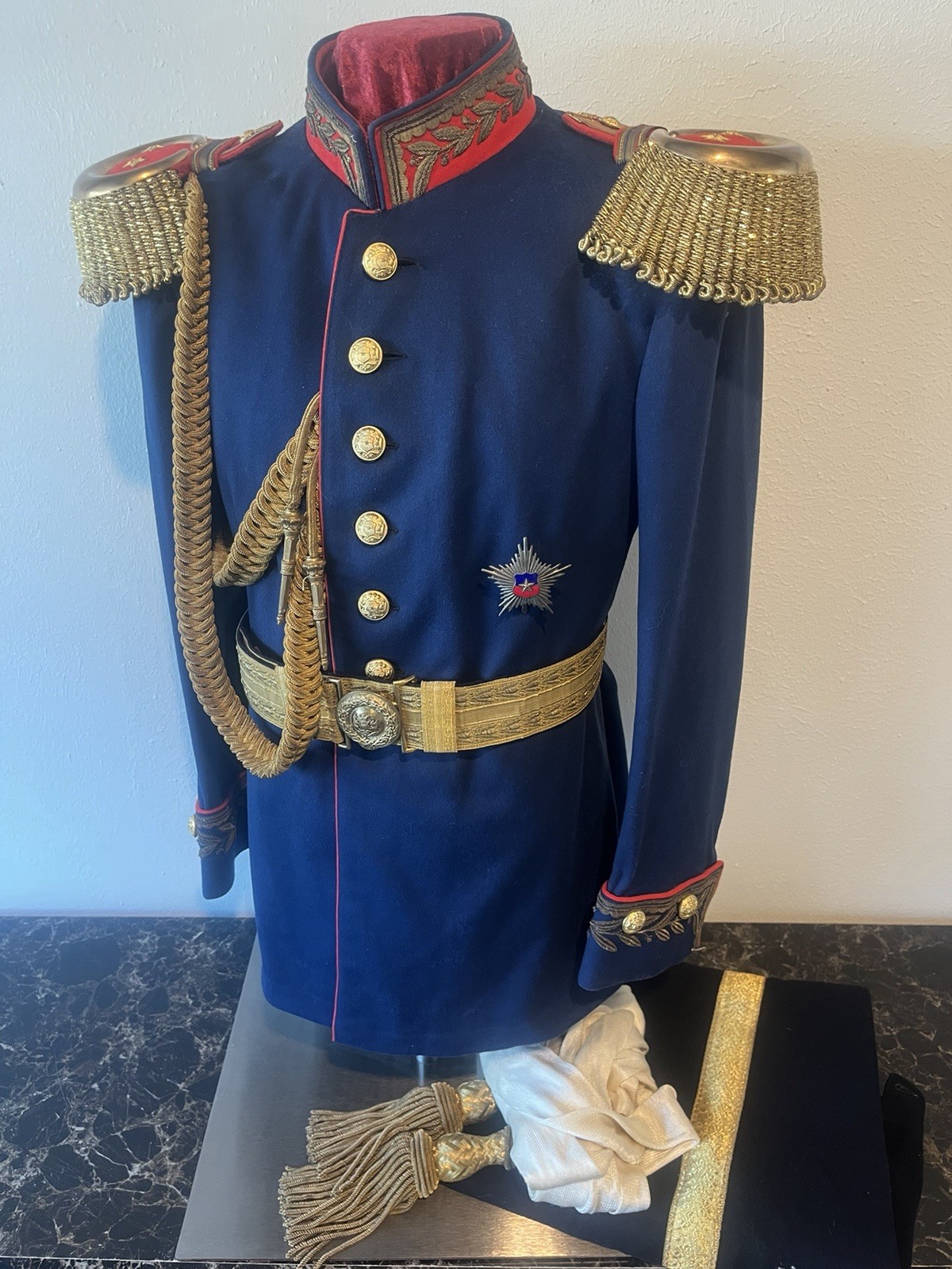 Original WW2 Chilean Army Generals Waffenrock German Style Uniform Prussian