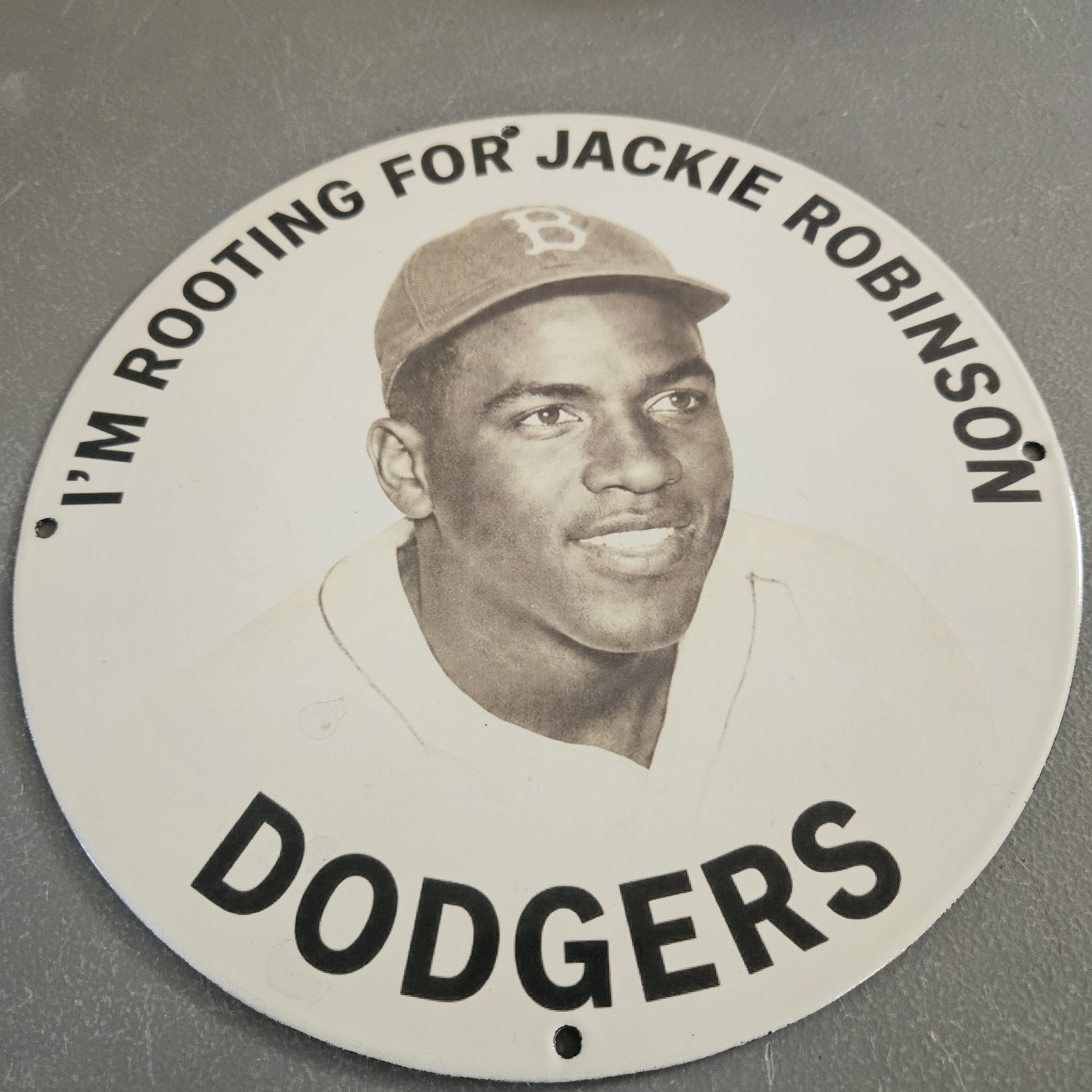 VINTAGE JACKIE ROBINSON BROOKLYN DODGERS 12