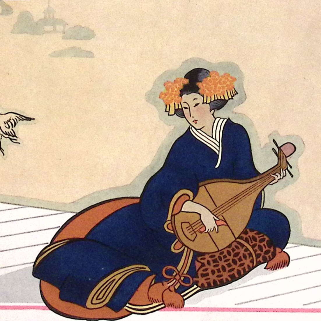 1927 Westvaco Inspirations for Printers 35 COVER Asian Woman Illustration