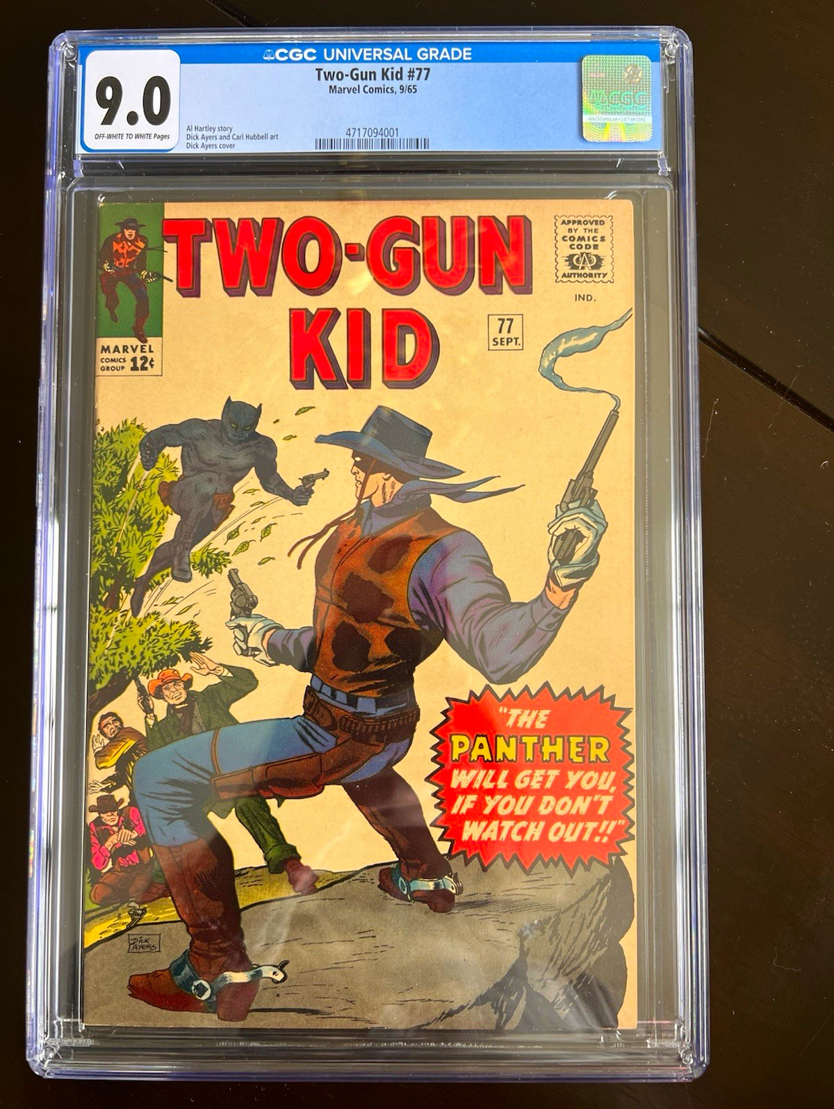 Marvel Two-Gun Kid #77 (1965) CGC 9.0 Silver Age Western Comic Rare, Low Pop