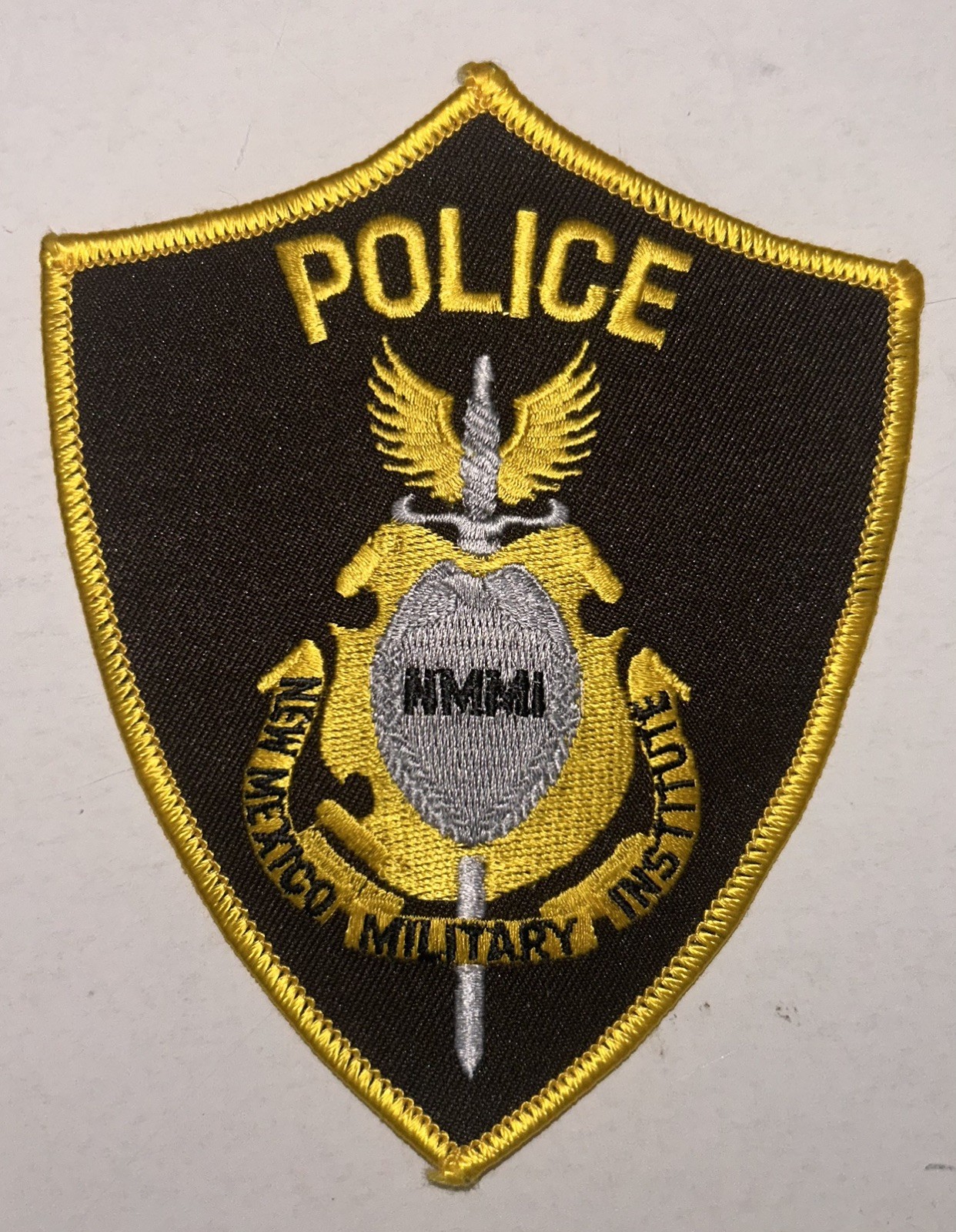 N.M.M.I. NEW MEXICO MILITARY INSTITUTE POLICE PATCH N.M.