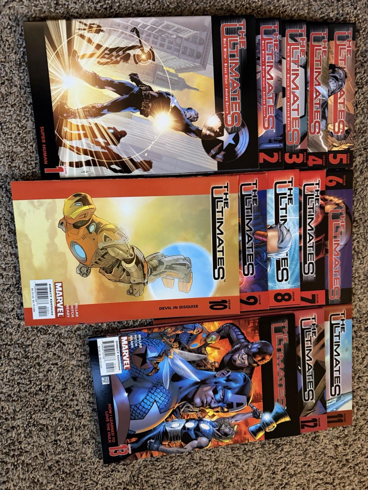 The Ultimates #1-13 Complete Series Marvel 2002 Mark Millar Bryan Hitch