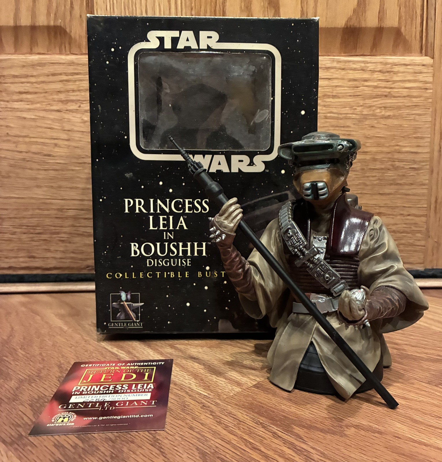 Star Wars Gentle Giant Return of the Jedi Princess Leia Boushh Mini Bust Statue