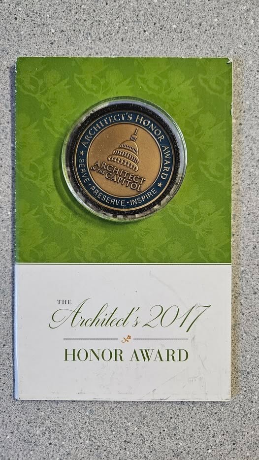 2017 ARCHITECT U.S. CAPITOL HONOR AWARD COIN