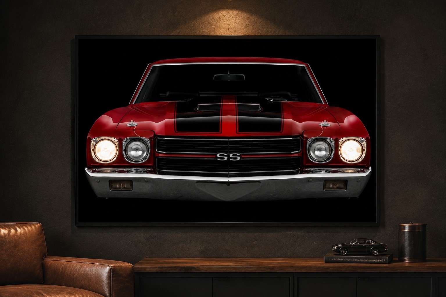 1970 Chevrolet Chevelle SS 454 24x36 PAPER Poster Classic Muscle Car Art