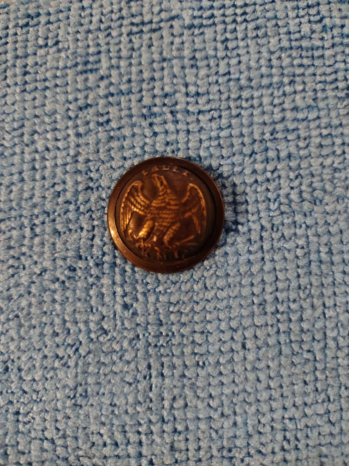 Vintage Kentucky Military Institute Uniform Cadet Staff Button 1870-1902s