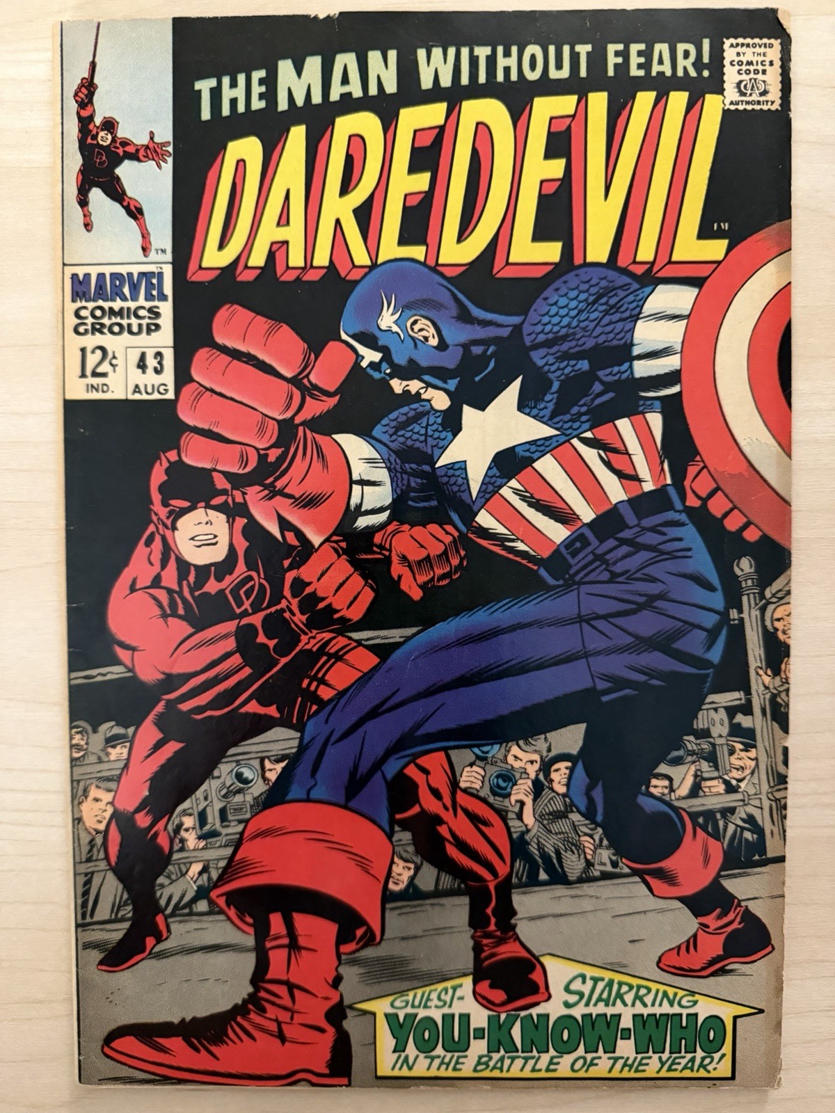 Daredevil #43 (Marvel Comics August 1968) - VG