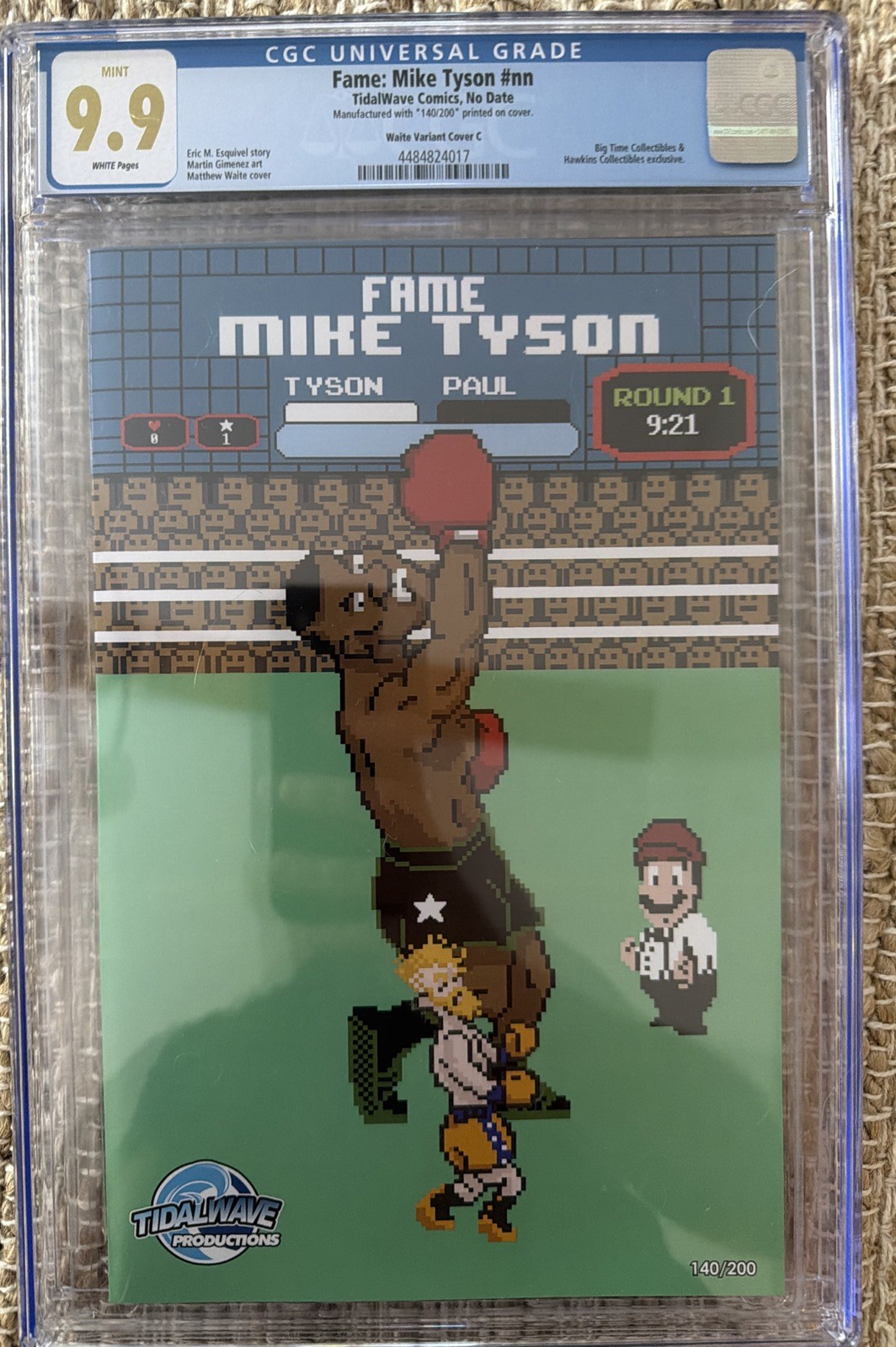 CGC 9.9 Mike Tyson Punch Out Fame Limited 200 Numbered Exclusive Matthew Waite