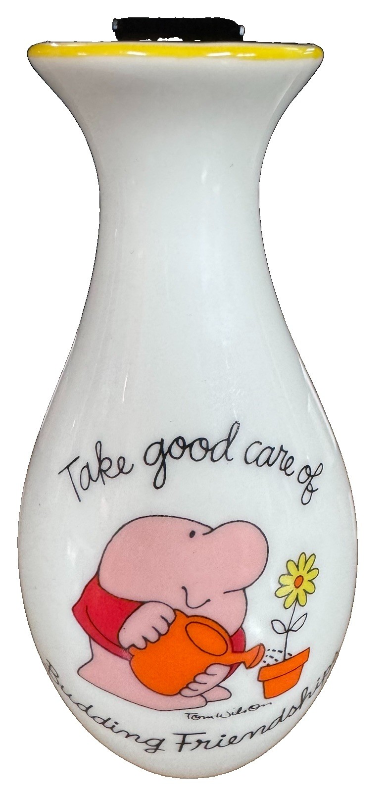Vintage 1982 Ziggy Porcelain Bud Vase — 