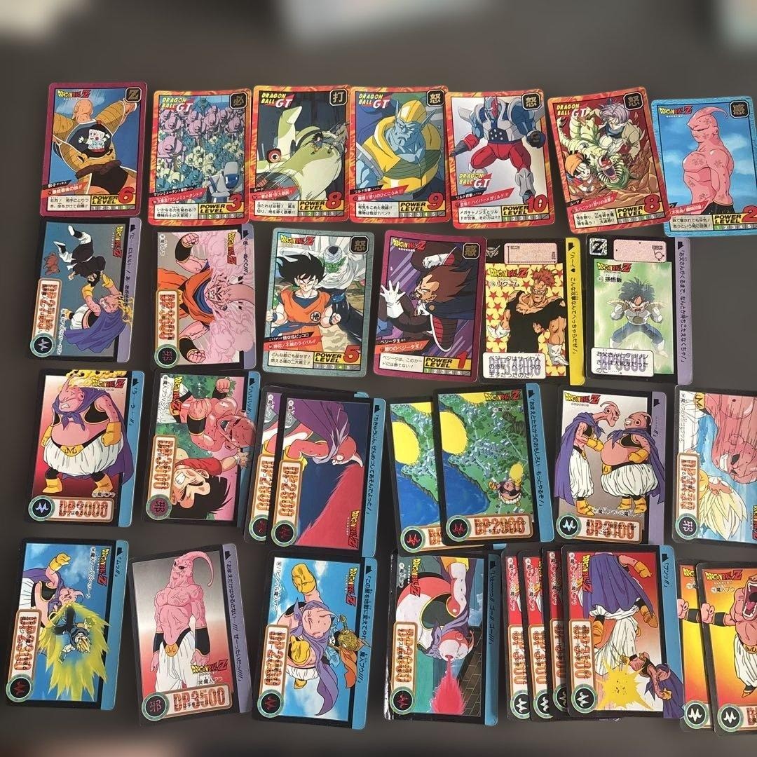 Dragon Ball Z GT Carddass Collection Majin Buu Goku Vegeta used Age 14+