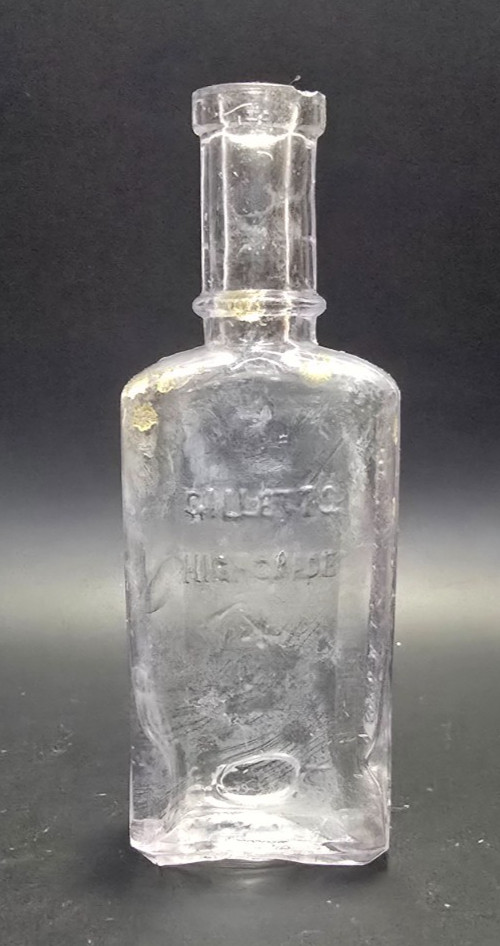 Antique Gillett\'s High Grade Extract Bottle E.W. Gillett Co Chicago Owl c1890s