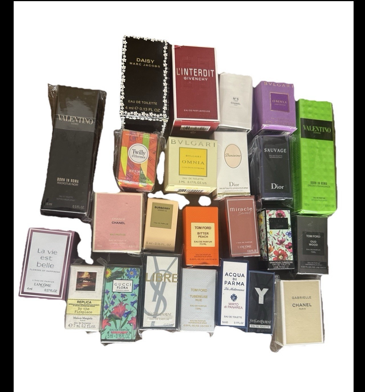 Valentino Marc Jacobs Givenchy Chanel Bvlgari Dior Hermès Miniatures Lot