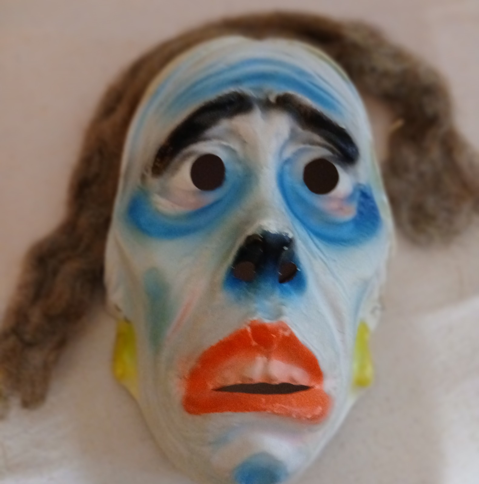 Circa 1960 Topstone Classic SPOOK WOMAN Plastic Vacuform Mask - Keith Ward