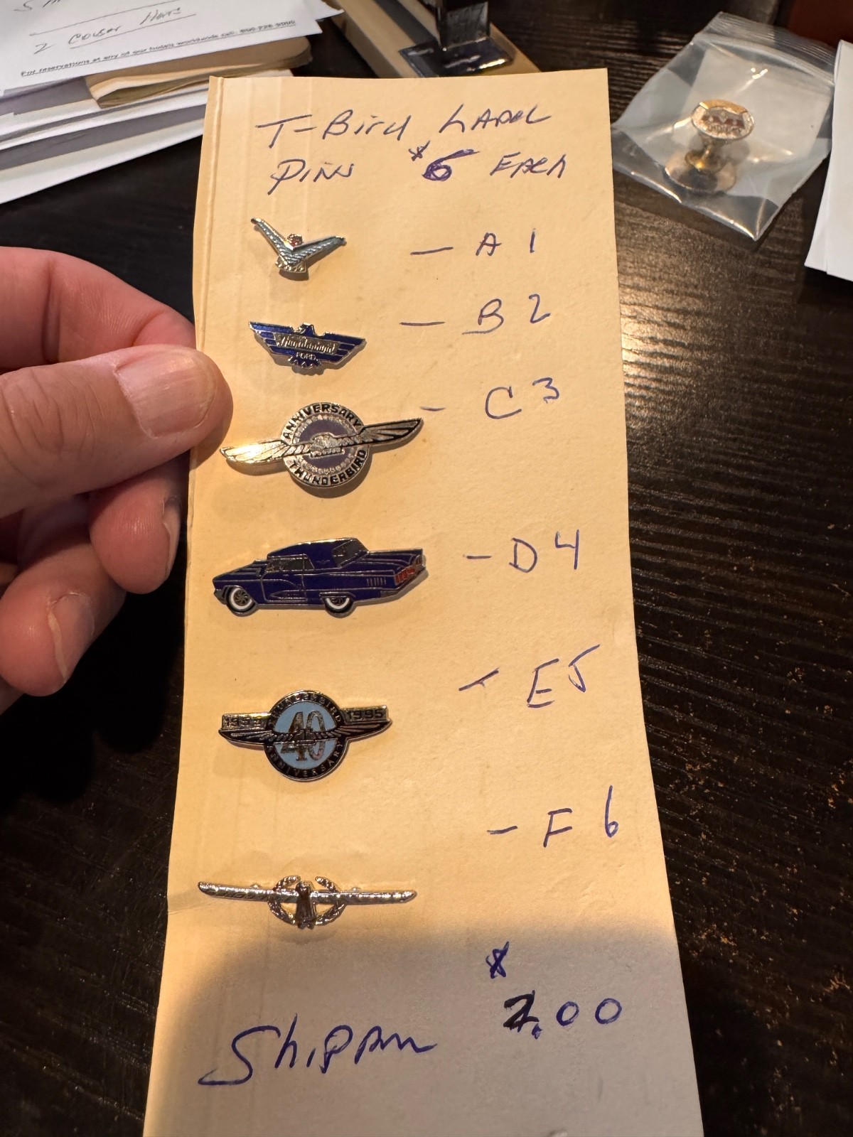 thunderbird lapel/hat pins. 1955,1956,1957,1959,1960,1961,1962,1963,1964,65,66, thunderbird lapel/hat pins. 1955,1956,1957,1959,1960,1961,1962,1963,1964,65,66,