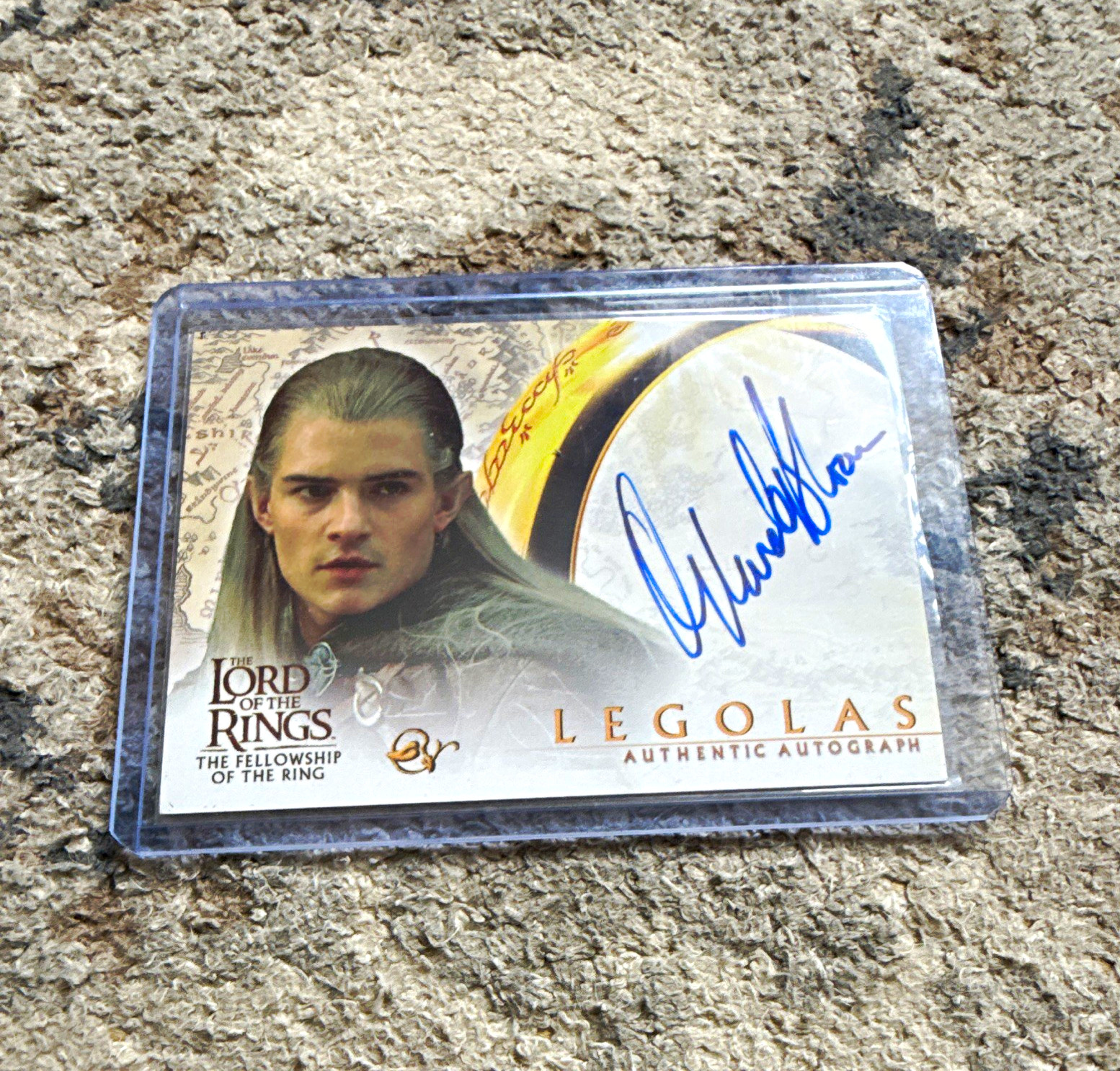 Topps 2002 LOTR Fellowship Authentic Autograph AA-LEGOLAS Orlando Bloom