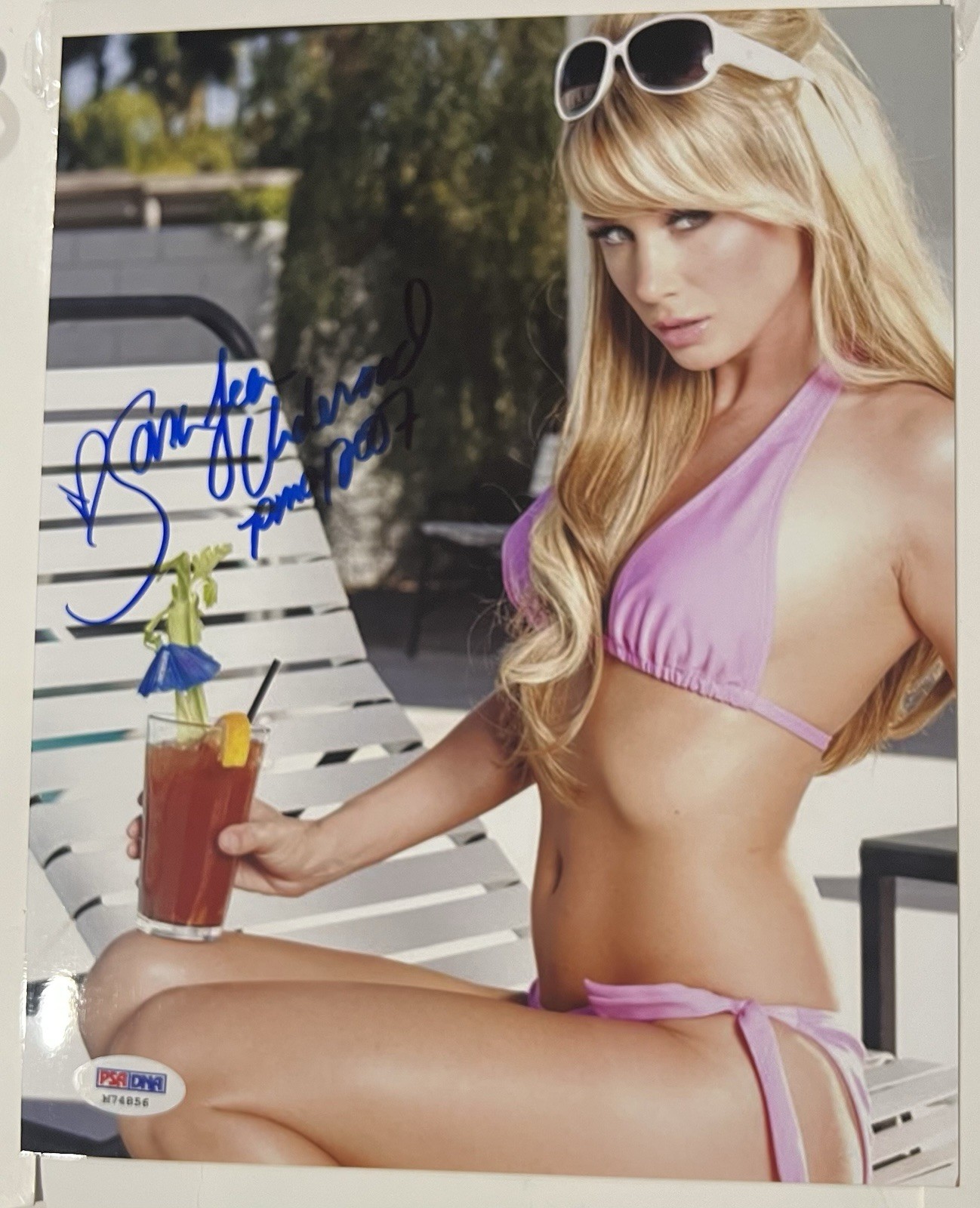 Sara Jean Underwood Playboy Model Signed 8X10 Photograph With PSA COA