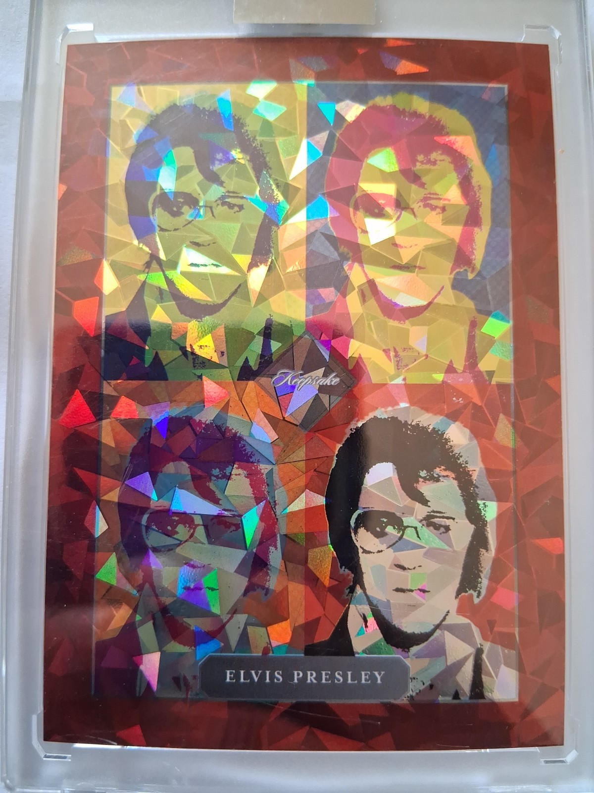 2026 Keepsake Elvis Presley Pop Art Spotlight #19 11/25 Red Laser Prism SP Rare