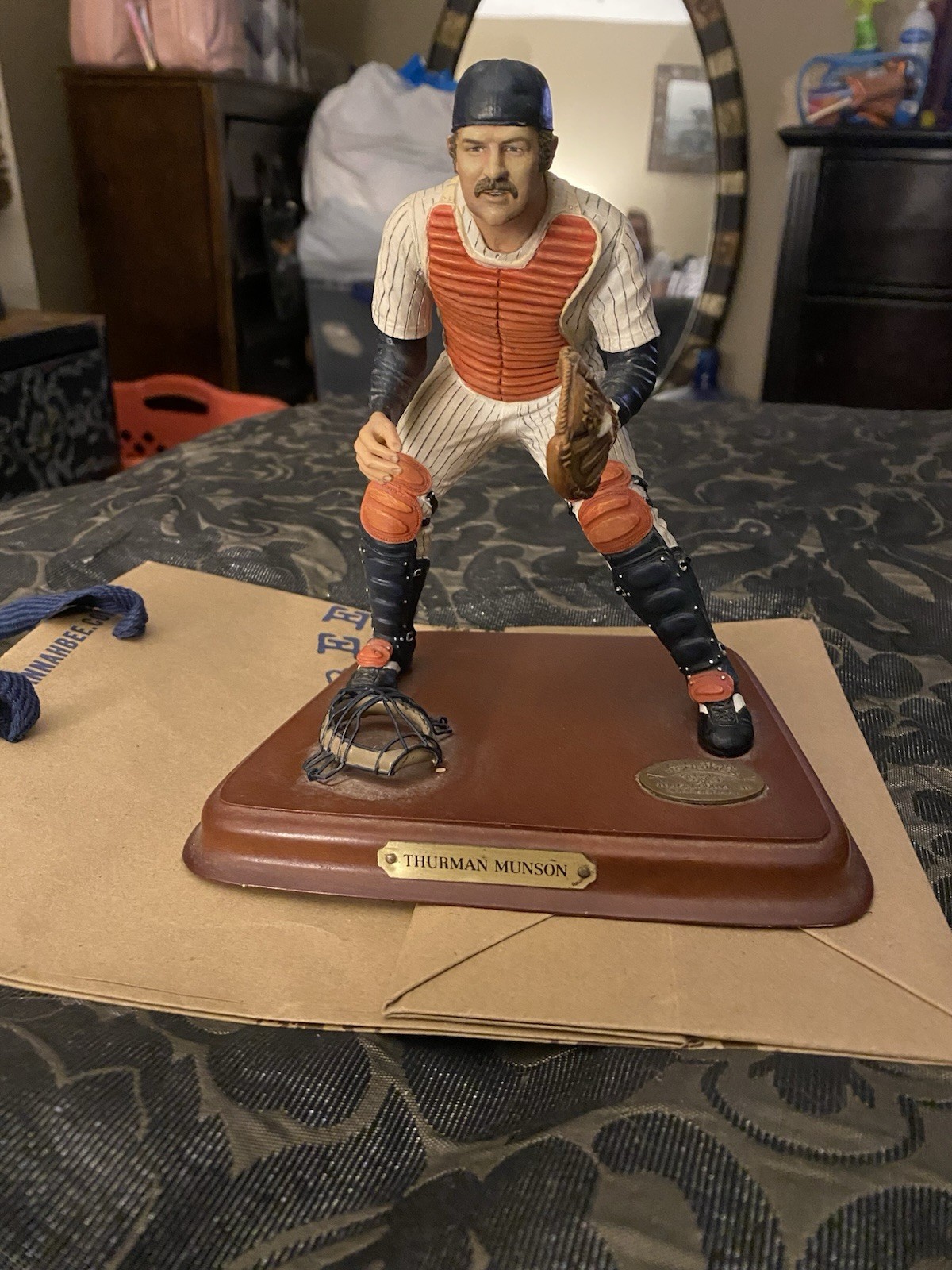 Thurman Munson Elite Ceramic Figurine by Danbury Milt Flawless Condition Rare