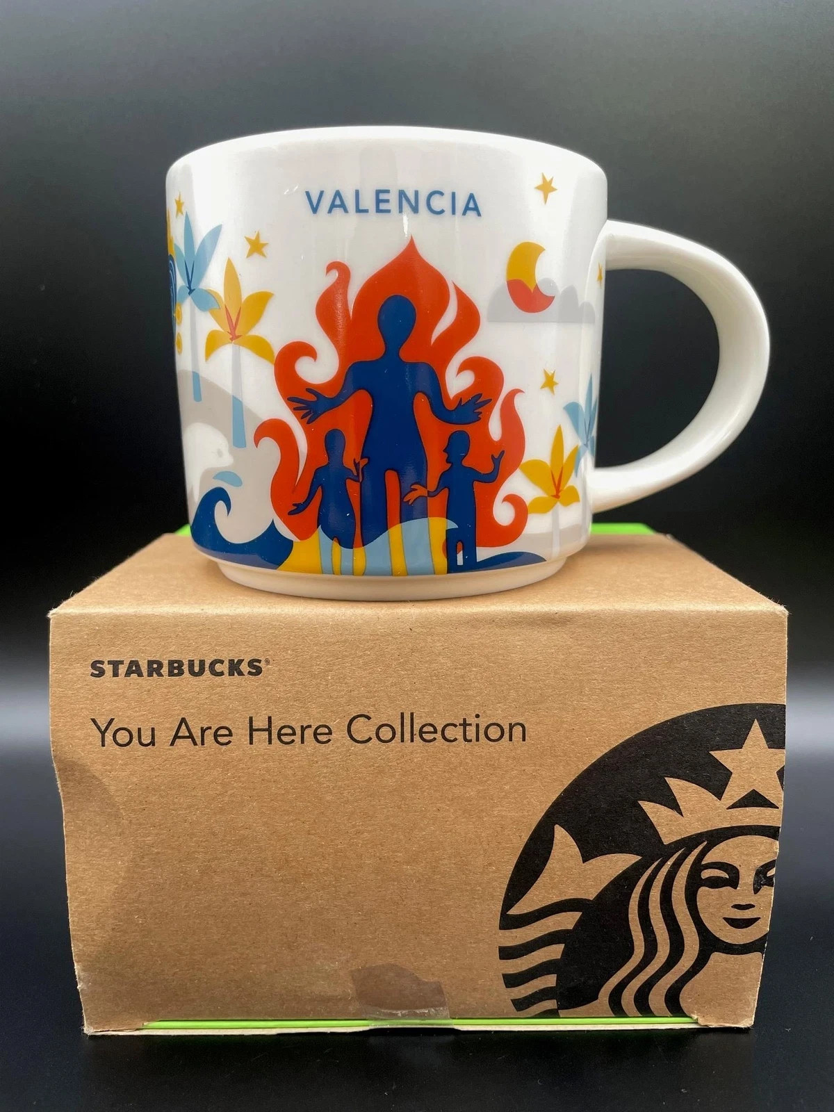 New STARBUCKS Valencia Spain You Are Here Coffee Mug Cup NEW IN BOX