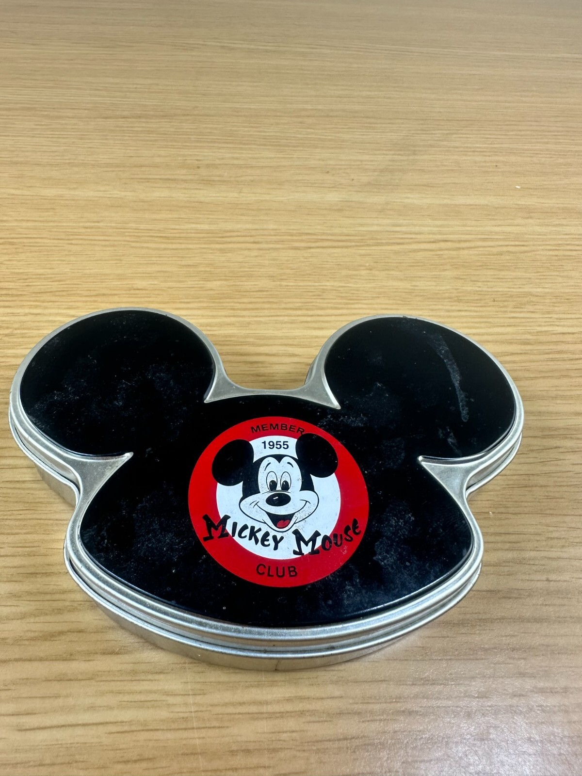 VTG Collectible Mickey Mouse Club House Member Anniversary Tin Original Box