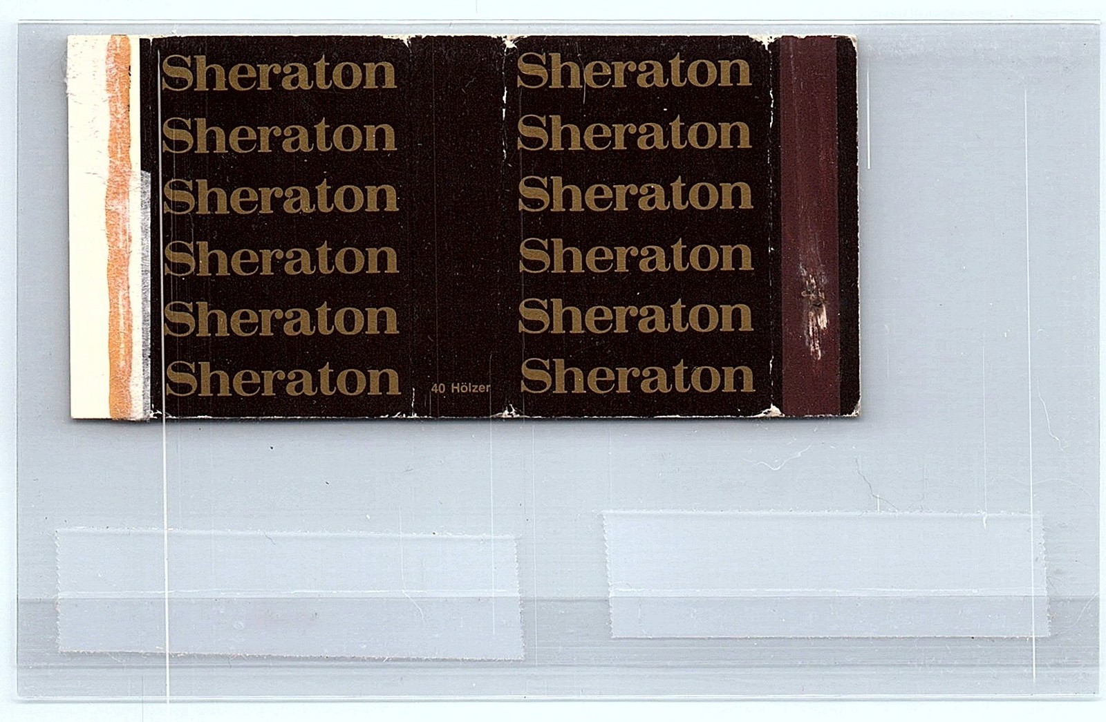 Vintage Sheraton Hotel Match Cover (40 Hölzer)