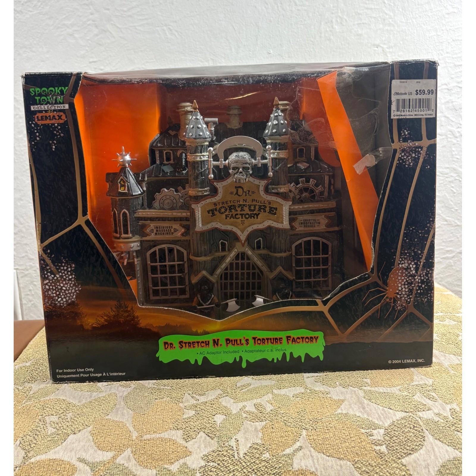Lemax Spooky Town Dr Stretch N Pulls Torture Factory Animated Halloween 45001