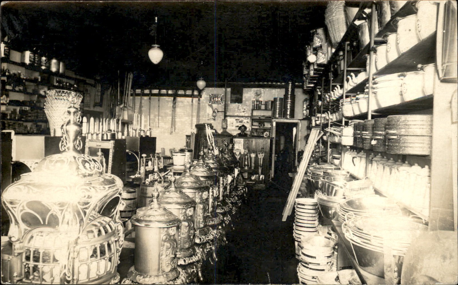 Store Interior Helena MT Postmark c1910 Real Photo Vintage Postcard bhn