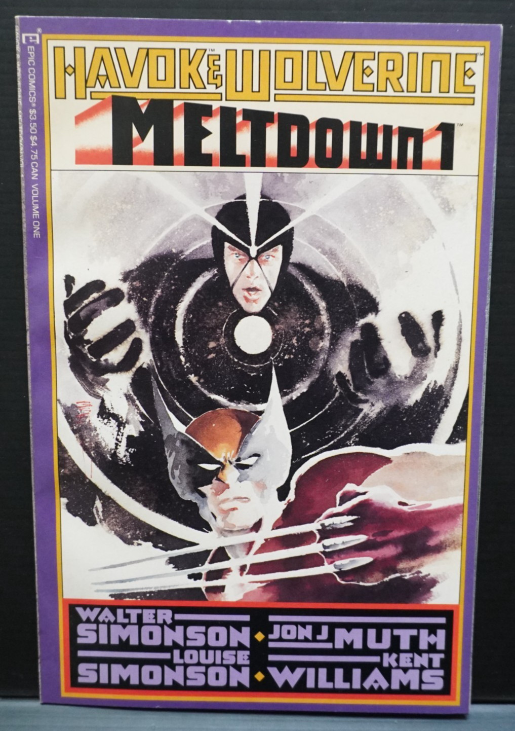 Havok And Wolverine Meltdown 1 Copper Age Epic 1988 Walter Simonson