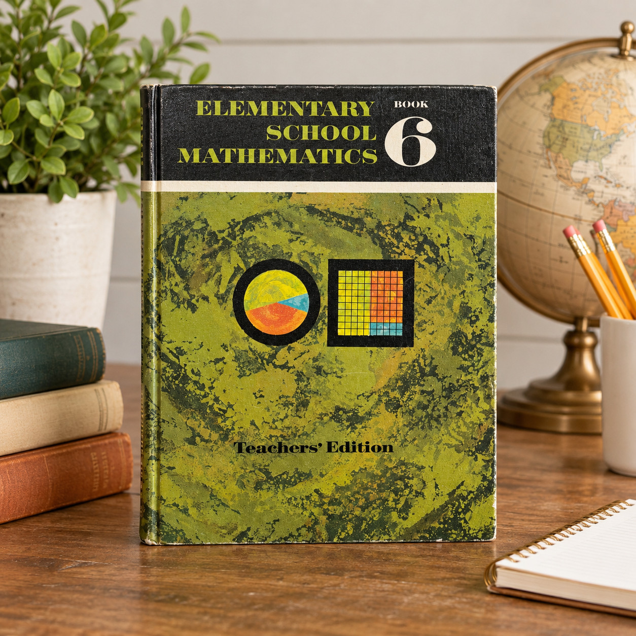 Vintage 1971 Elementary School Mathematics Book 6 Teacher’s Edition Addison