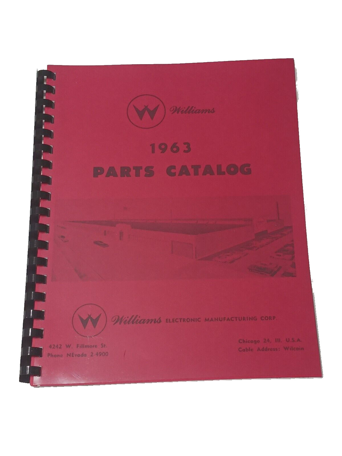 1963 Williams Pinball Parts Catalog