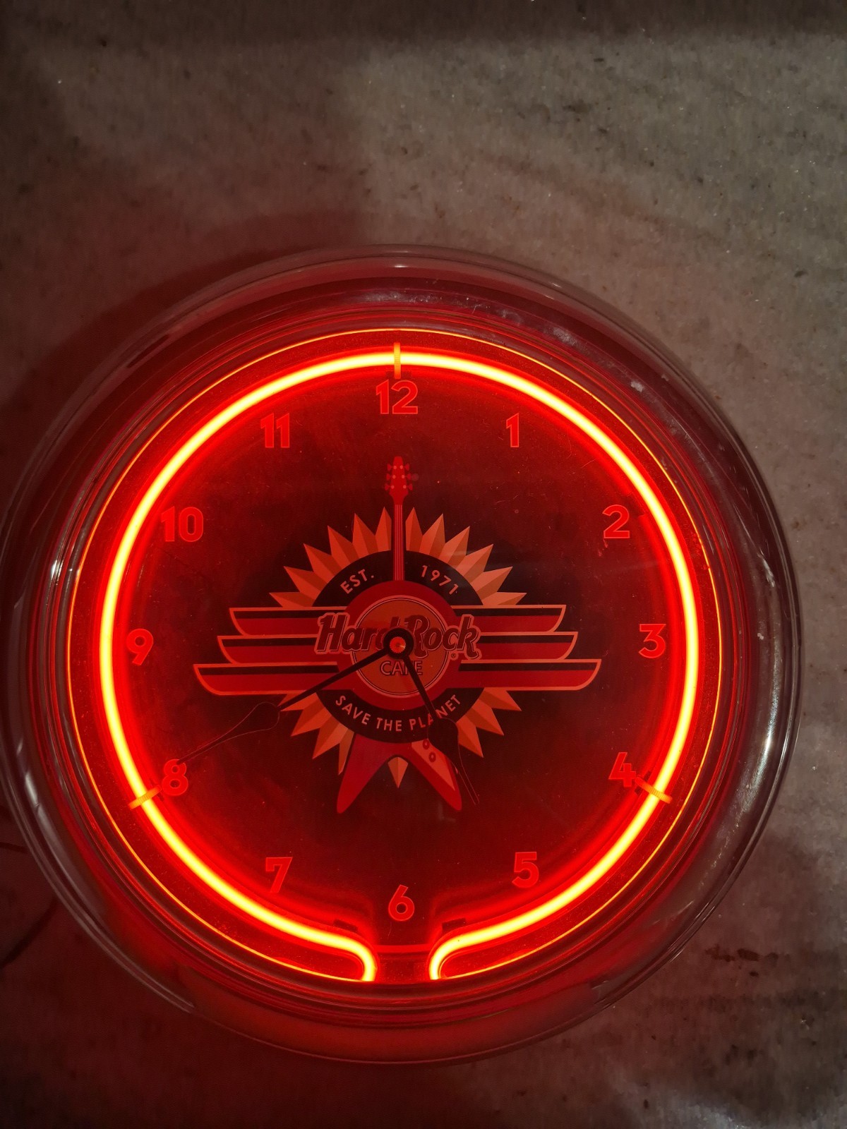 Hard Rock Cafe Neon Clock Vintage make offer