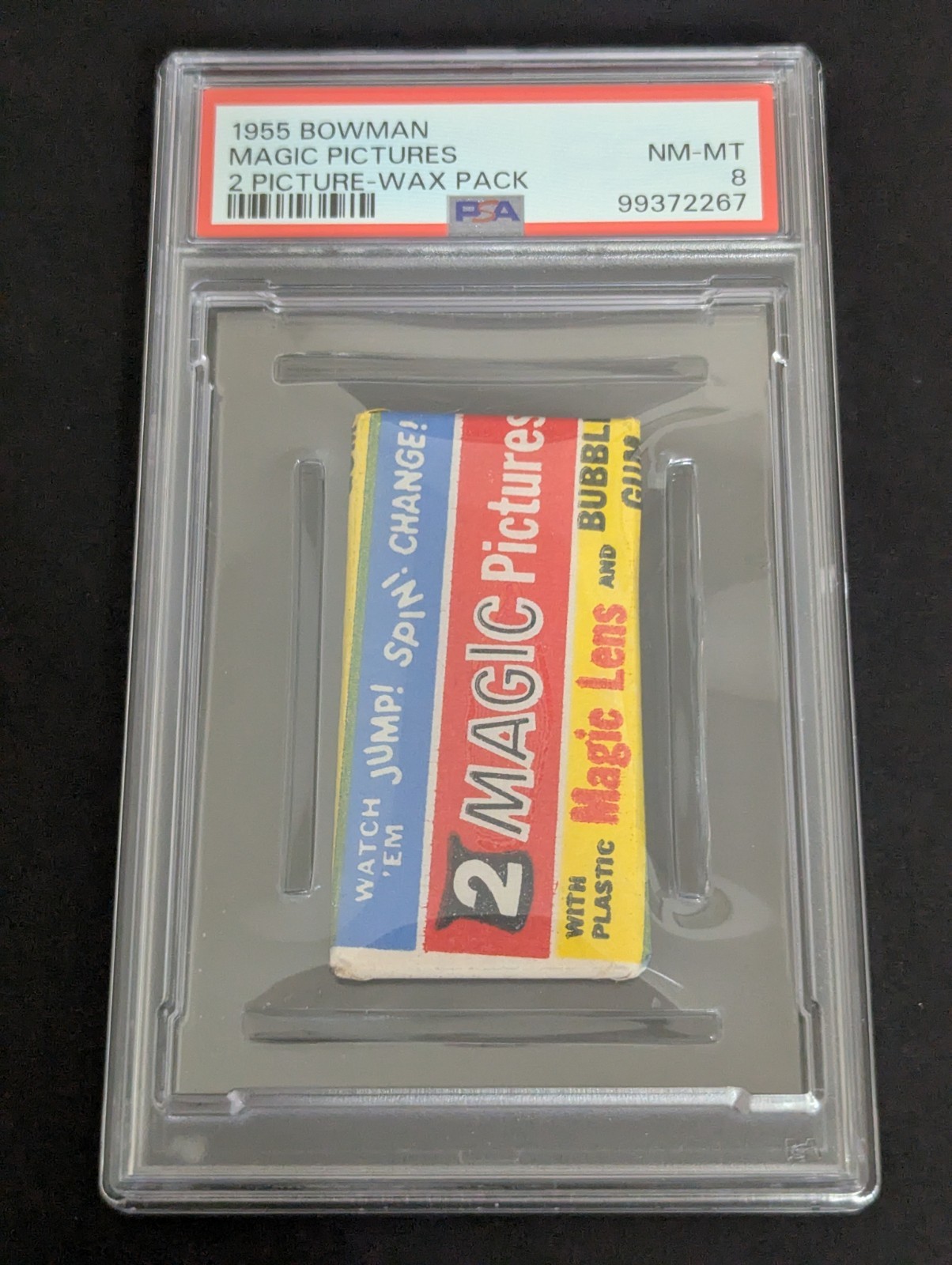 1955 Bowman Magic Pictures Factory Sealed Wax Pack  PSA 8 NM-MT