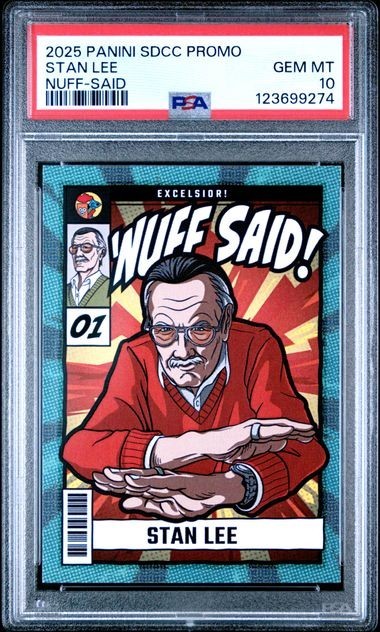Stan Lee 2025 Panini San Diego Comic Con SDCC Nuff Said Promo PSA 10 Mint Pop 1