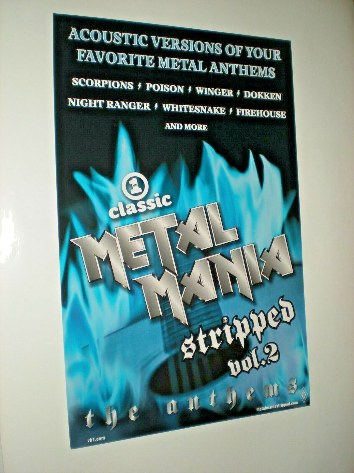 Metal Mania Poster vh1 classic heavy stripped vol 2 firehouse winger rock the Z