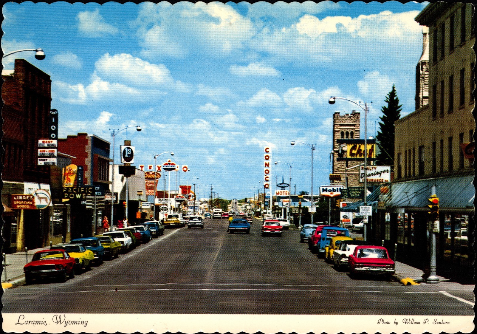Laramie WY 3rd Street & Business District Looking North Continental PC
