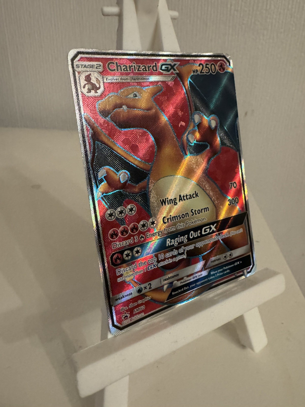 CHARIZARD GX SM60 HOLO PROMO CARD - POKEMON TCG 