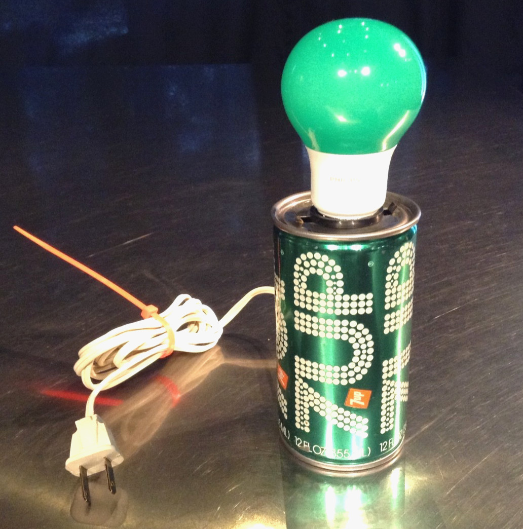 Vintage 1970s 7-Up The Uncola Soda Can Lamp Fleco Industries Retro Works Rare