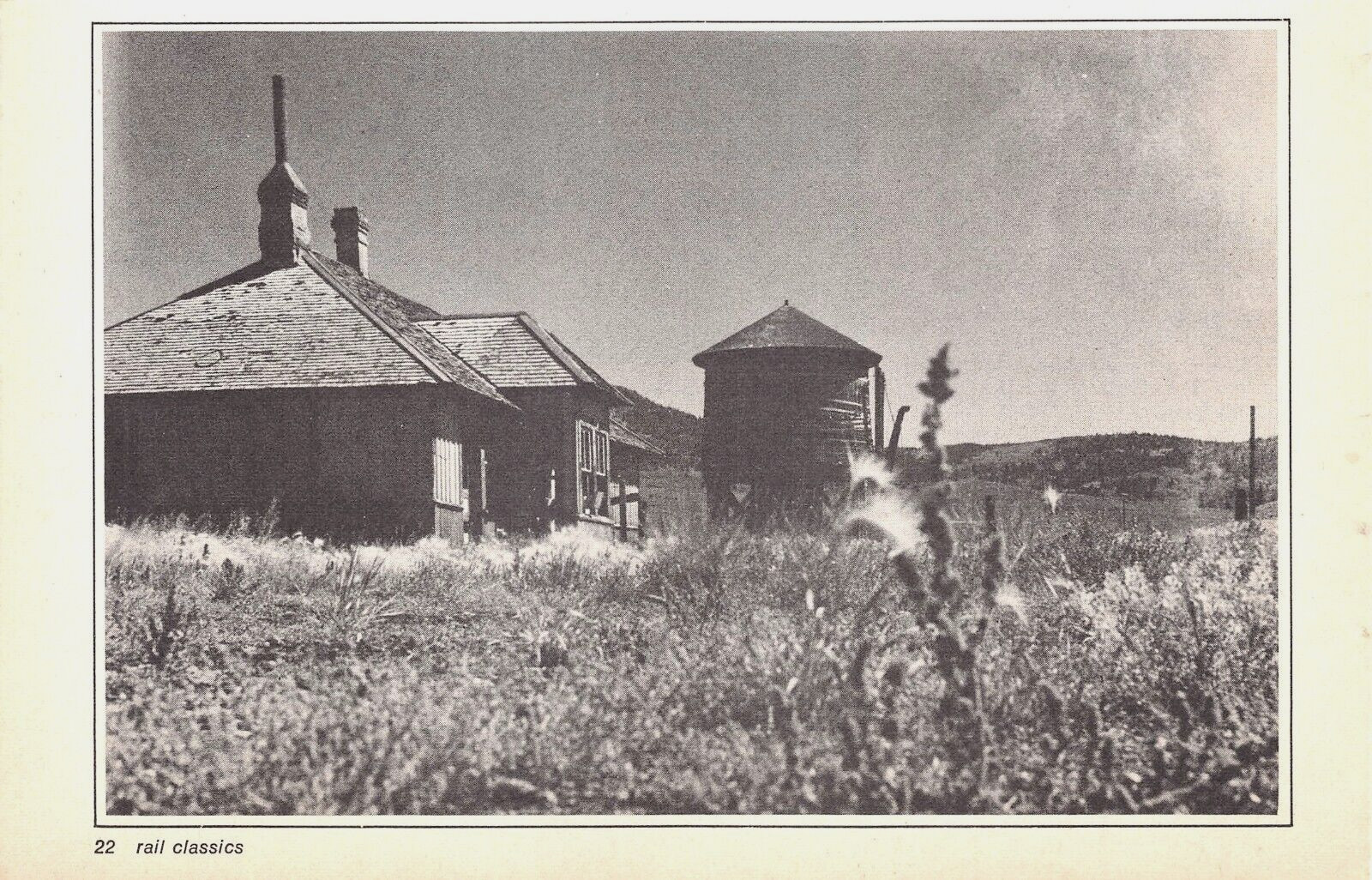 Abandoned DRGW Depot & Water Tank Sargents Colorado @ 1966 Vtg Magazine Excerpt