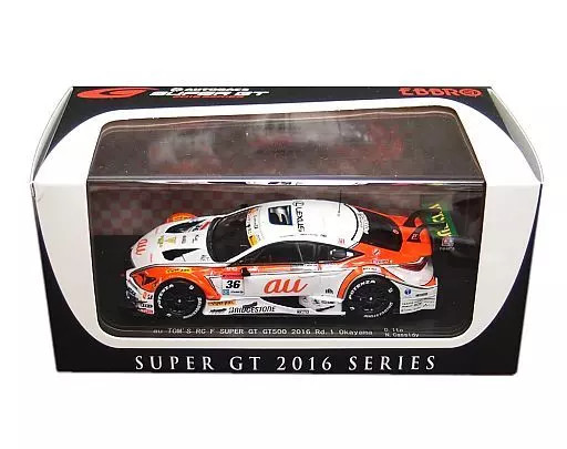 1/43 Ebbro Tom\'s RC F Super GT GT500 2016 Rd.1 Okayama #36 Diecast Model 45384