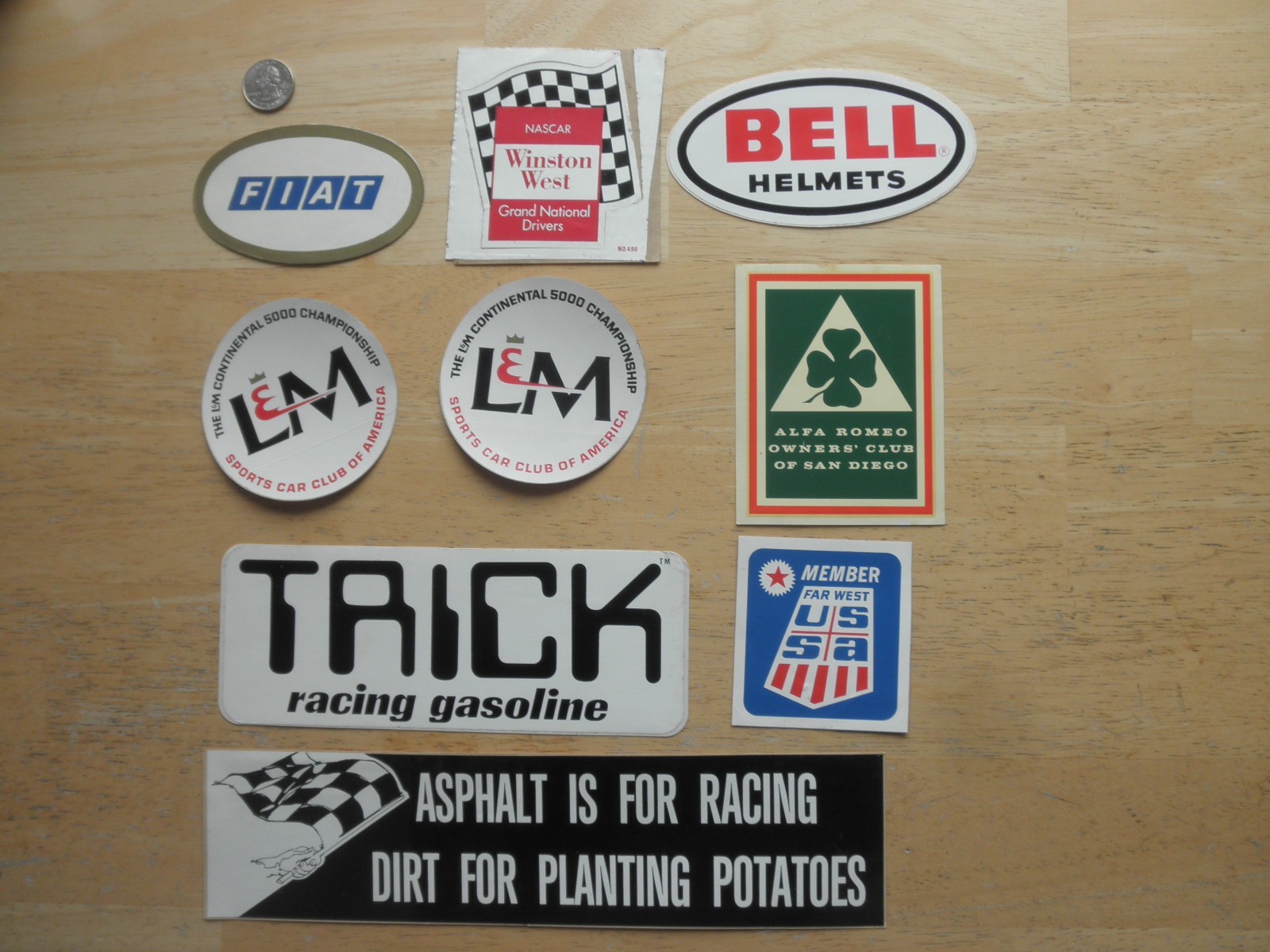 Original Vintage 70's 80’s Racing Decal Lot