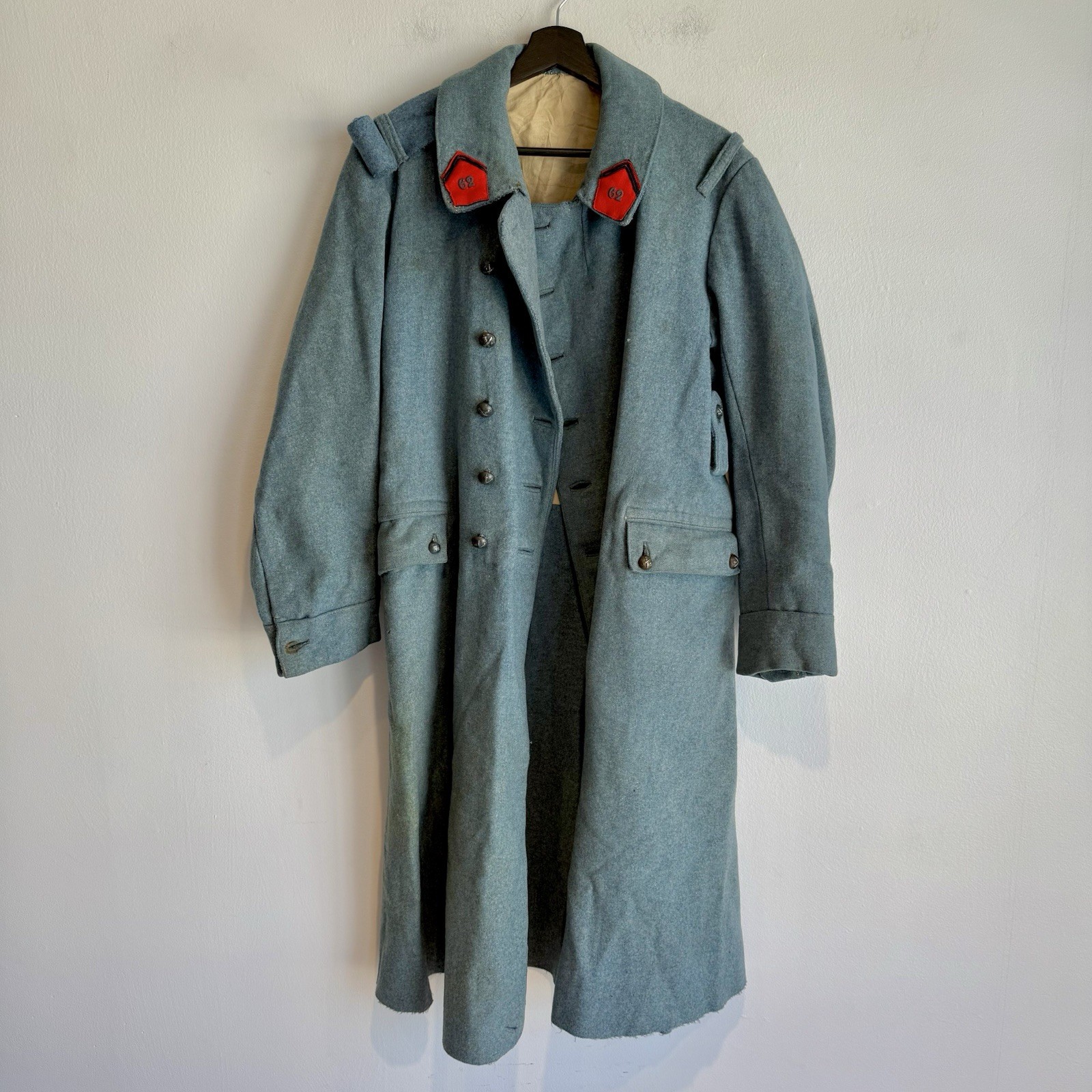 Original WW1 French Blue Horizon Trench coat m1916