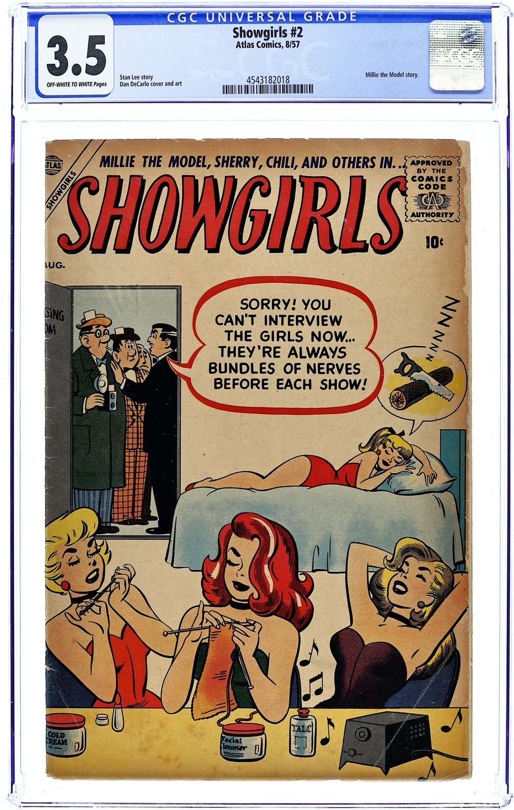 Showgirls #2 CGC 3.5 1957 4543182018