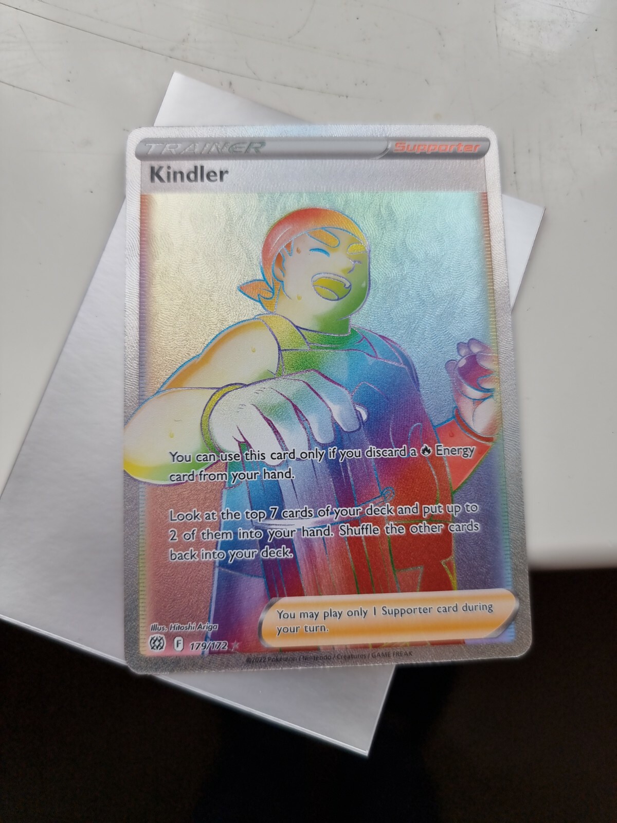 Pokemon Kindler 179/172 Brilliant Stars Rainbow Secret Rare Mint