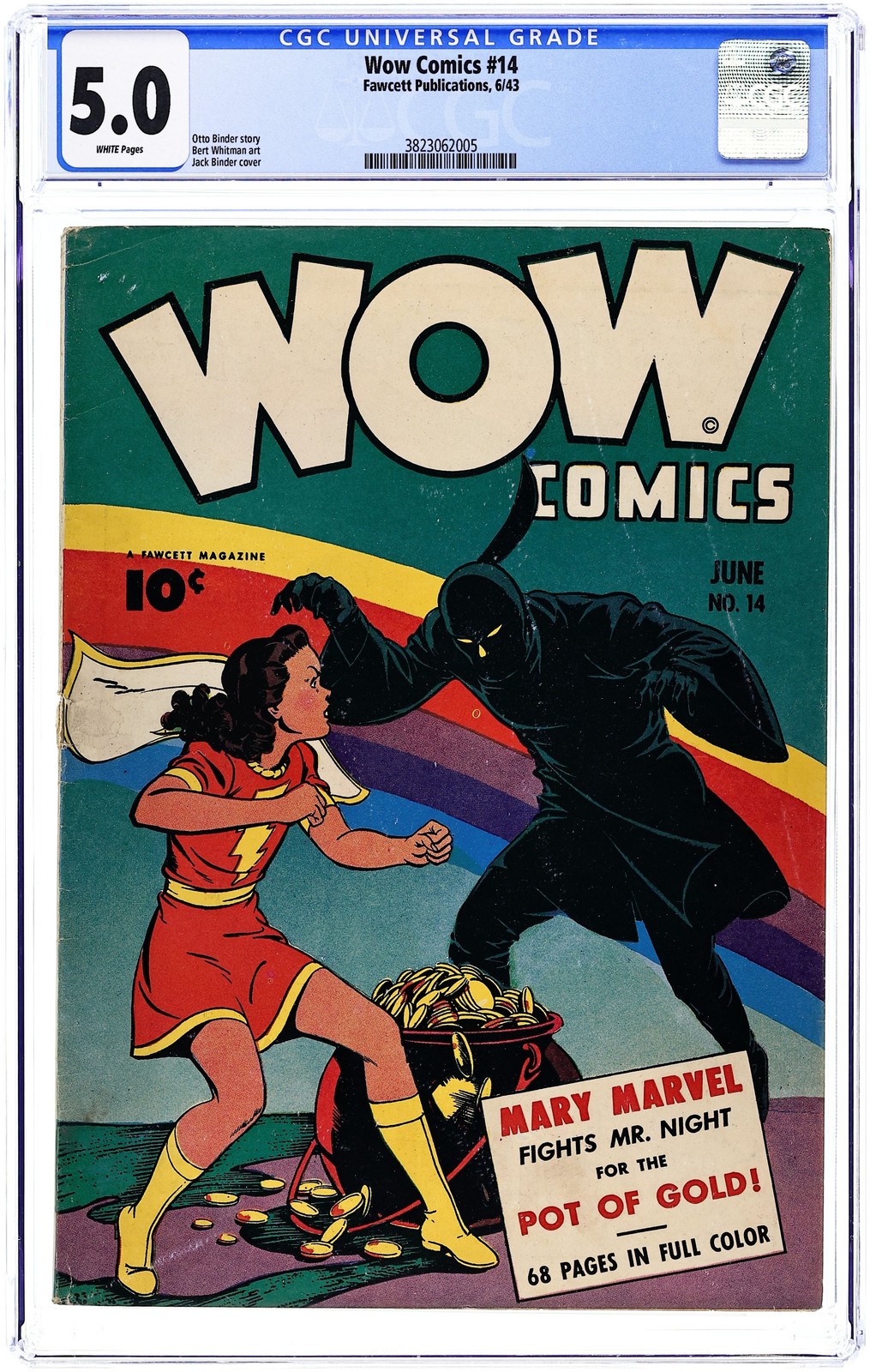 Wow Comics #14 CGC 5.0 1943 Fawcett 3823062005
