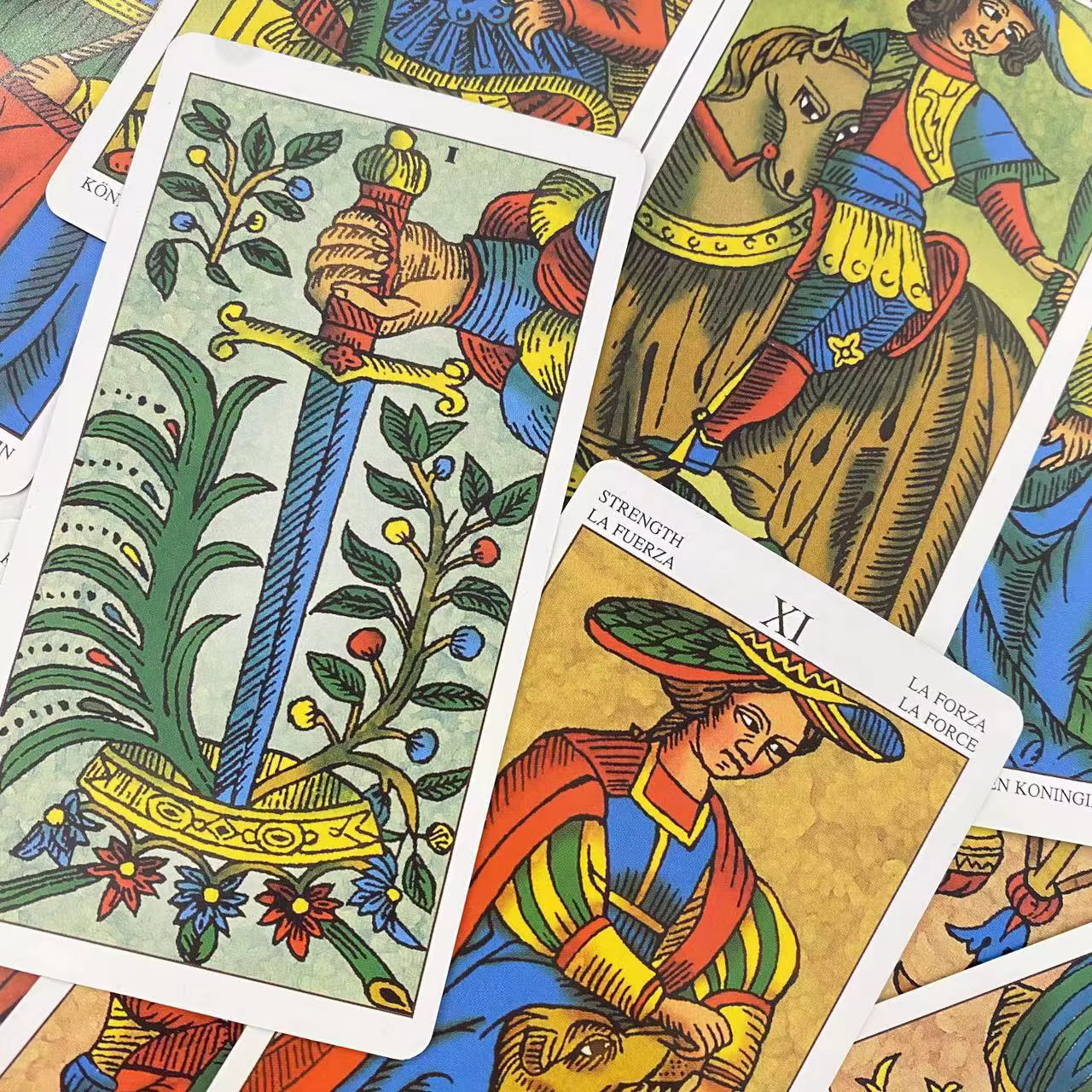 Universal Tarot of Marseille Deck 78 Cards 10.3 x 6 cm Occupations Theme