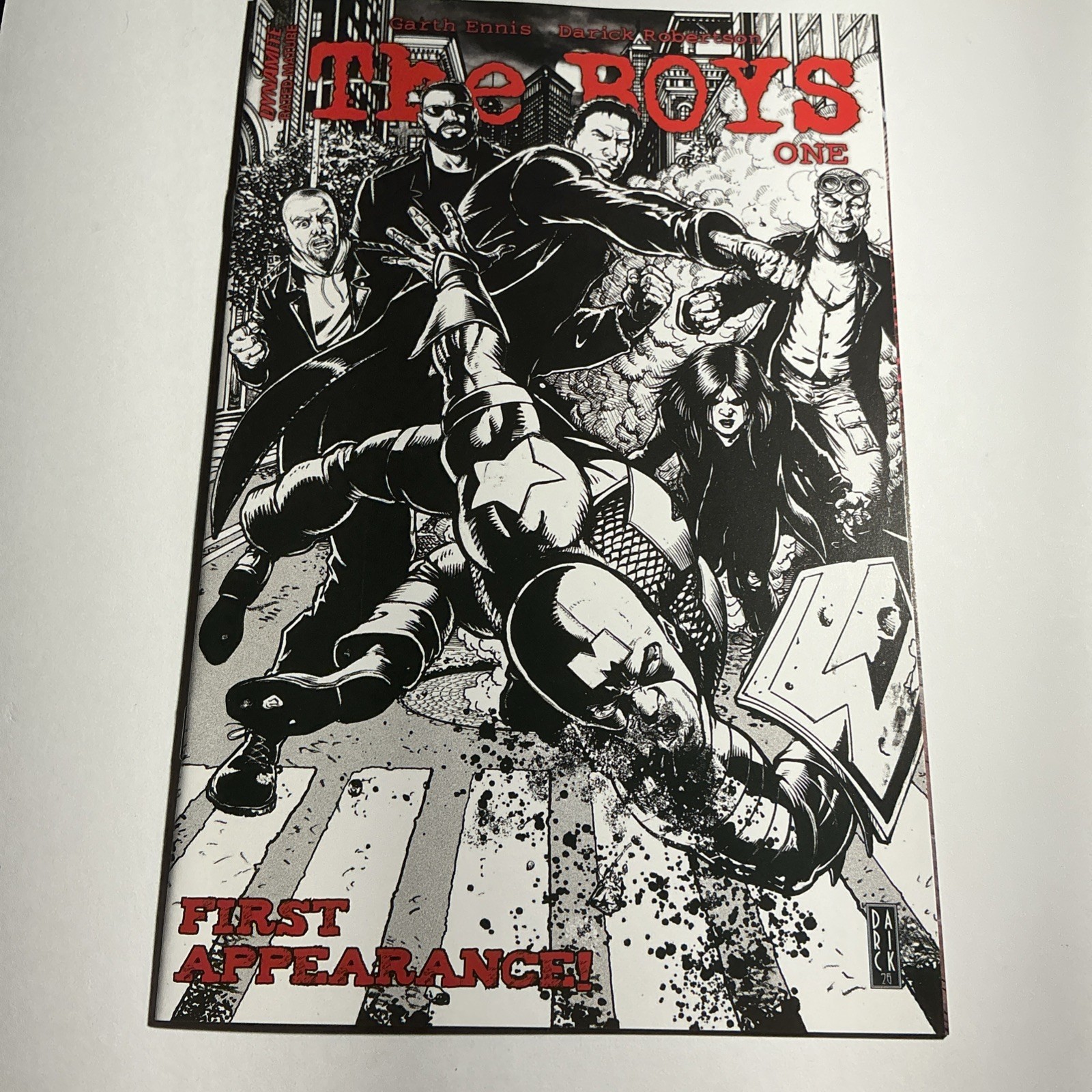 The Boys #1 2026 Darick Robertson Virgin Sketch Variant Comic Bloody Blind Bag