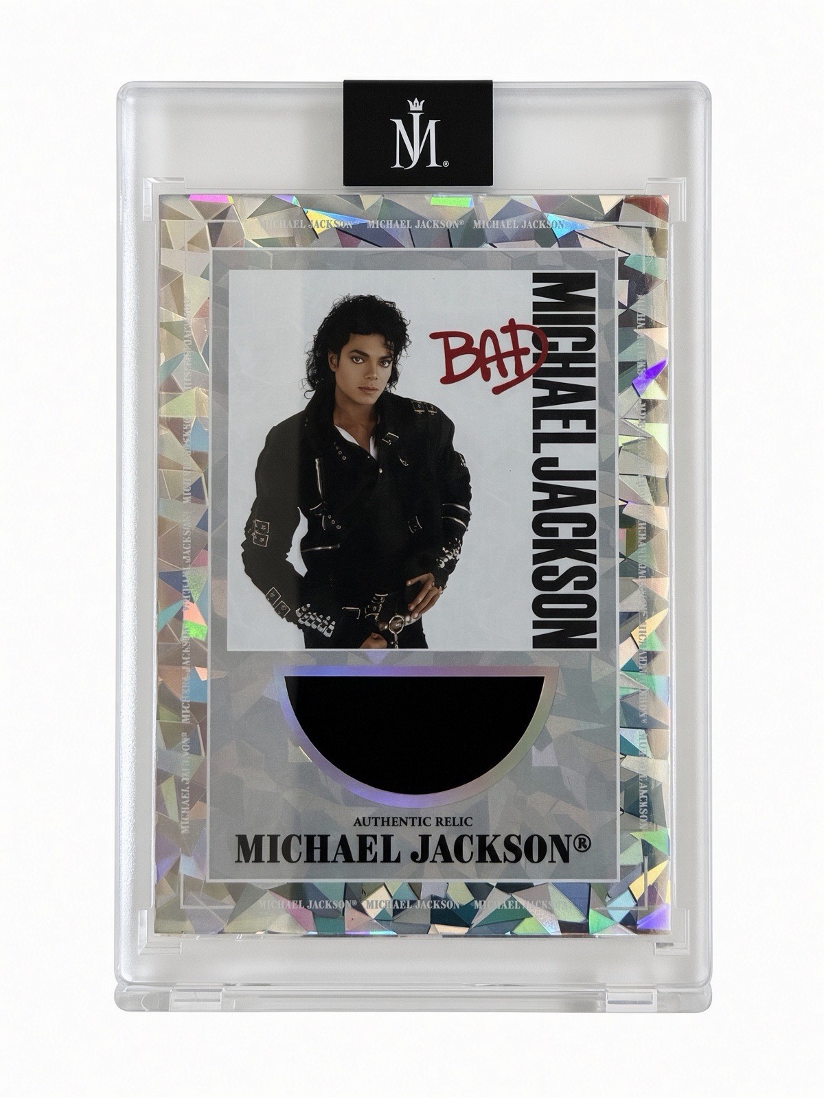 Michael Jackson Keepsake Album Relic # 17 BAD Cracked Ice 05/50