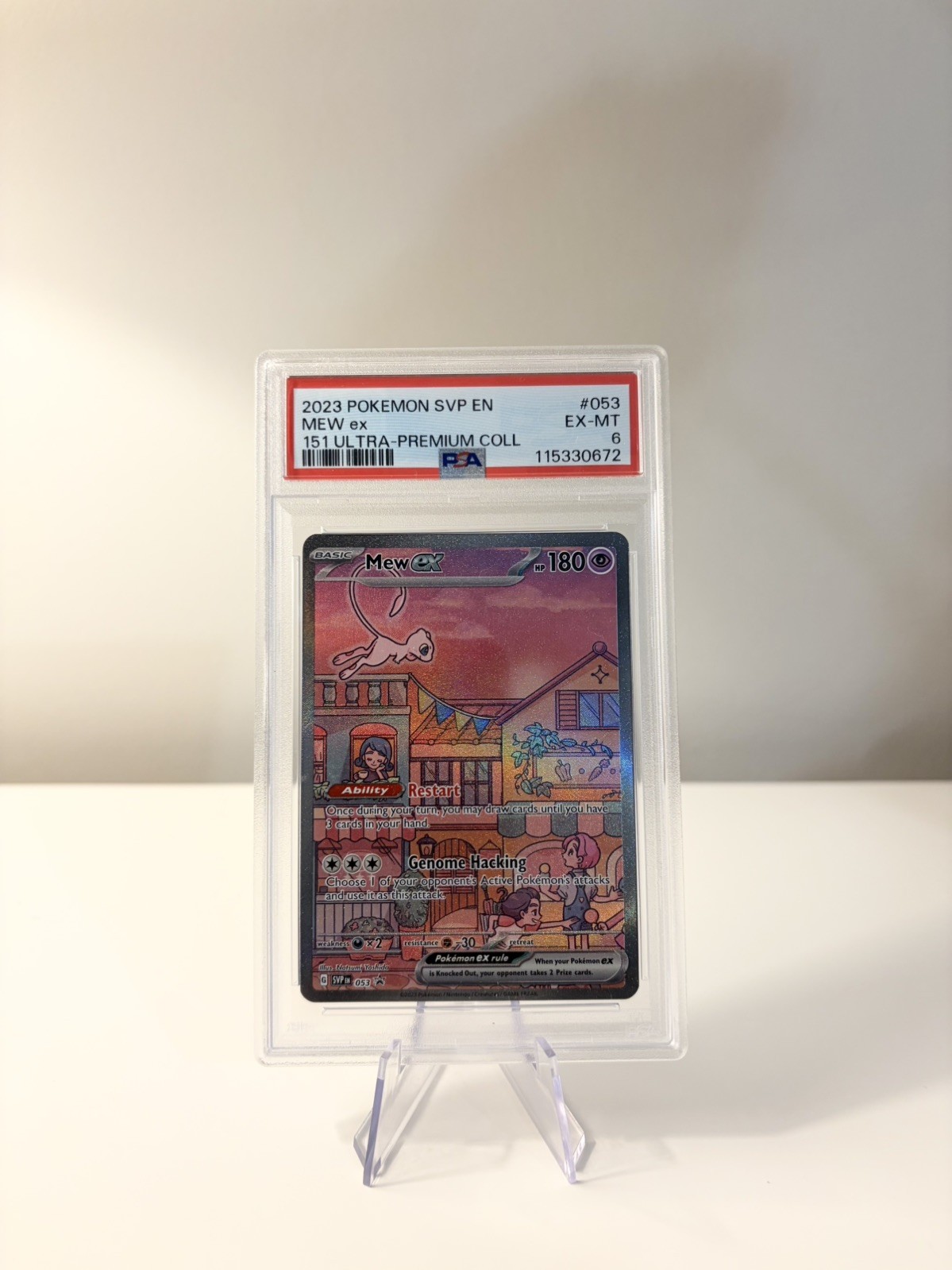 PSA 6 - ?? Mew ex 053 Scarlet & Violet 151 UPC Promo Card Pokemon TCG