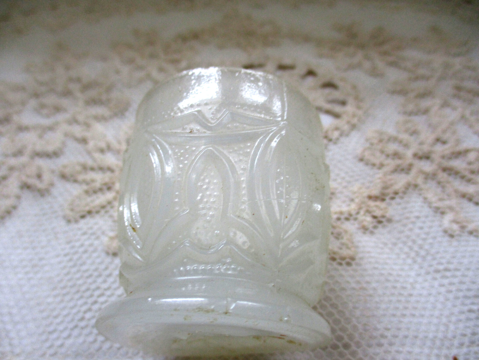RARE Antique 1845-1870 Boston & Sandwich Pattern Glass Clambroth Shot Glass